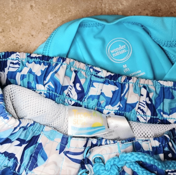 Boys 2PC Swim Trunks & Rash Guard Top - Picture 5 of 5